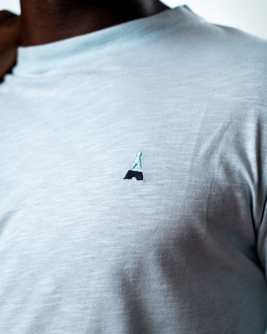 T-SHIRT MANCHES LONGUES BLEU CIEL | COTON BIO