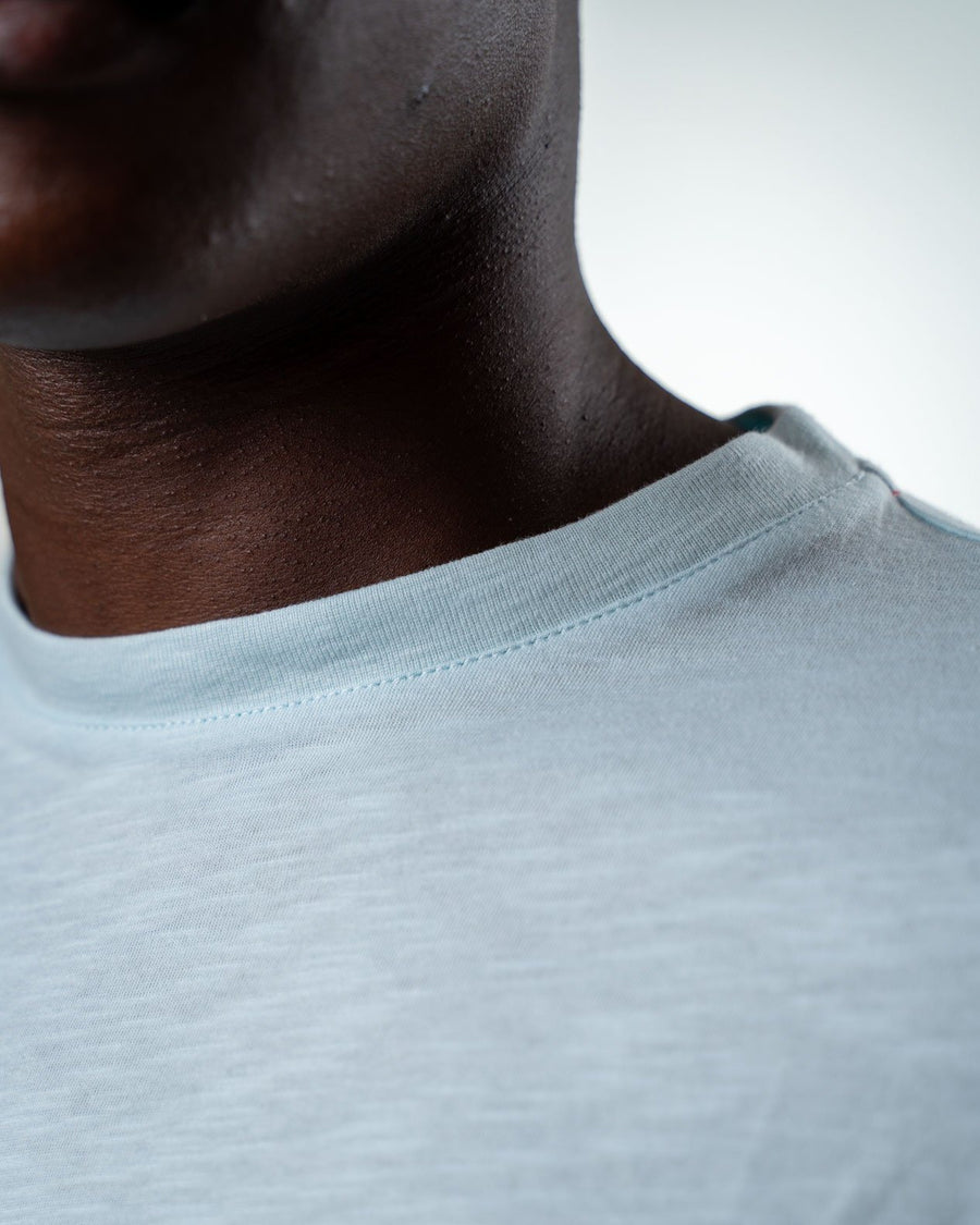 T-SHIRT MANCHES LONGUES BLEU CIEL | COTON BIO