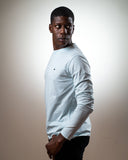 T-SHIRT manches longues Homme Bleu Ciel - Coton Bio