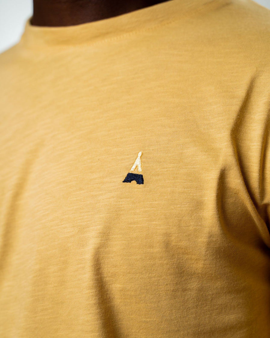 T-SHIRT MANCHES LONGUES JAUNE MOUTARDE | COTON BIO