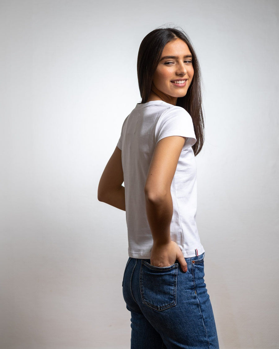 T-SHIRT FEMME Marinière - COTON BIO T-shirt femme bio - Maison FT made in France ou Bio