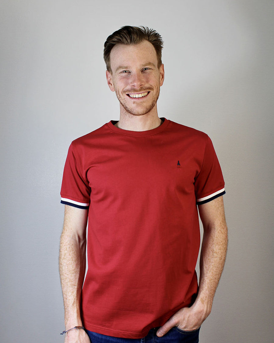 T-SHIRT Homme Coton bio | Gaulois Bordeaux