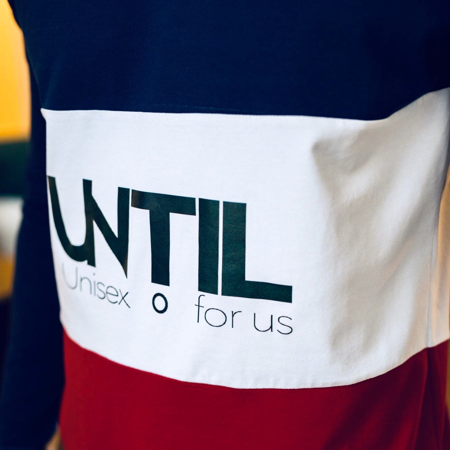 T-SHIRT UNISEXE TRICOLORE MANCHES LONGUES | COTON | UNTIL X MAISON FT