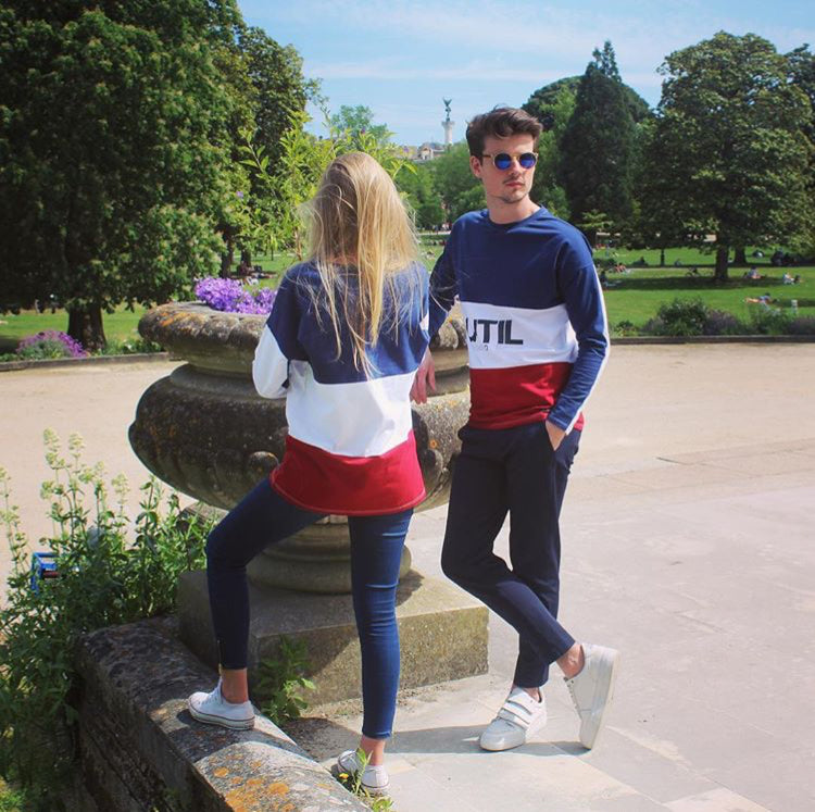 T-SHIRT UNISEXE TRICOLORE MANCHES LONGUES | COTON | UNTIL X MAISON FT