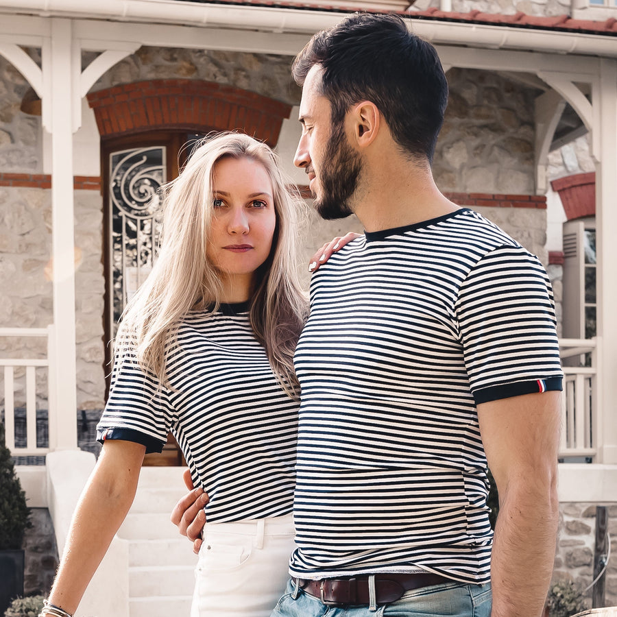 T-SHIRT UNISEXE MARINIERE MADE IN FRANCE | UNTIL X MAISON FT
