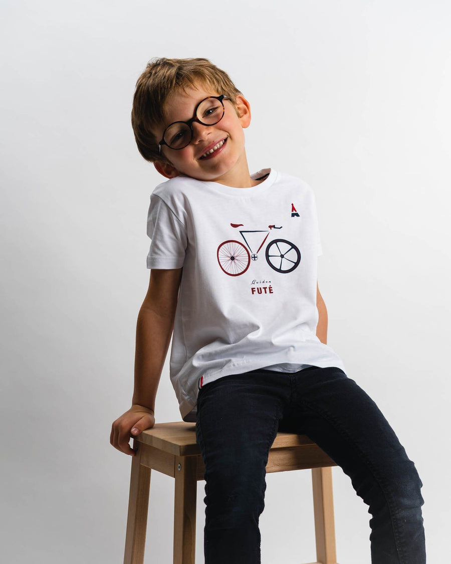 T-shirt pour enfant avec imprimé guidon futé