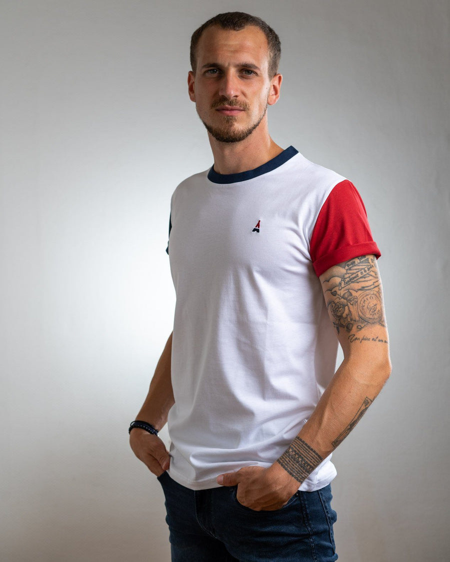 T-SHIRT Homme Tricolore - Coton Bio