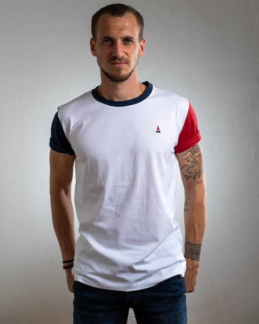 T-SHIRT Homme Tricolore - Coton Bio