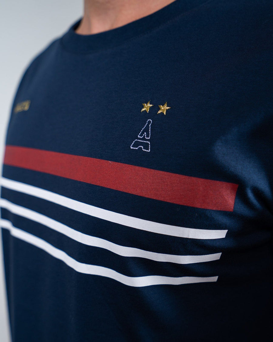 t-shirt avec broderie 2 étoiles